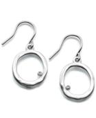 Kenneth Cole New York Earrings, Silver-tone Circle