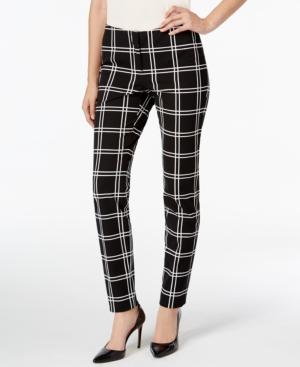 Alfani Prima Slim-fit Plaid Pants, Only At Macy's