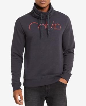 Calvin Klein Jeans Men's Funnel-neck Logo Sweatshirt