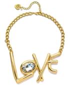 Betsey Johnson Xox Trolls Love Necklace, Only At Macy's