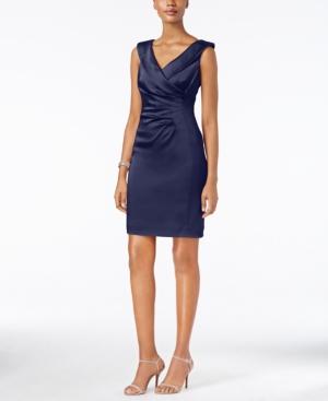 Tahari Asl Shantung Sheath Dress