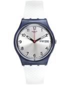 Swatch Unisex Swiss White Delight White Silicone Strap Watch 34mm Gn720