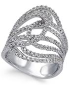 Diamond Interlocking Swirl Ring (1-1/4 Ct. T.w.) In 14k White Gold