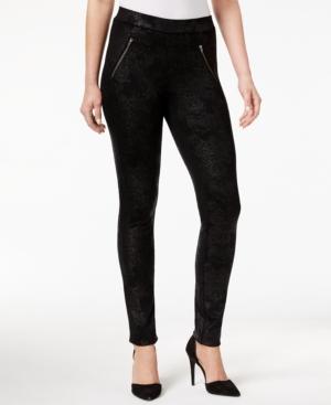 Style & Co Zip-pocket Coated Leggings, Created For Macy's