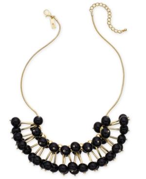 I.n.c. Gold-tone Stick & Ball Statement Necklace, 19 + 3 Extender, Created For Macy's
