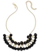 I.n.c. Gold-tone Stick & Ball Statement Necklace, 19 + 3 Extender, Created For Macy's