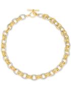 Charter Club Two-tone Twisted Link 18 Necklace, Created For Macy's
