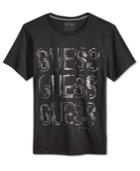 Guess Men's Shifted Lines Graphic-print T-shirt