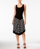 Style & Co. Asymmetrical Printed A-line Dress, Only At Macy's