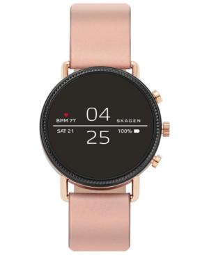Skagen Women's Falster 2 Blush Silicone Strap Touchscreen Smart Watch 40mm