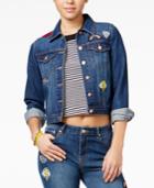 The Edit By Seventeen Juniors' Patch Denim Jacket, Only At Macy's