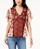 Lucky Brand Mixed Floral-print Top