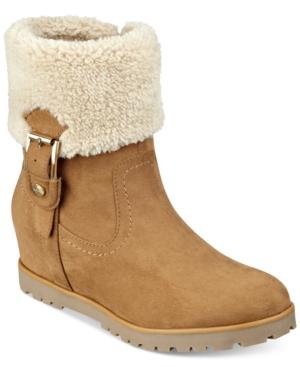 Tommy Hilfiger Soffia Faux Fur Booties Women's Shoes