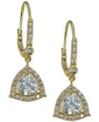 Giani Bernini Cubic Zirconia Drop Earrings In Gold-plated Sterling Silver, Created For Macy's