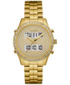 Guess Women's Analog-digital Gold-tone Stainless Steel Bracelet Watch 38mm U0817l2, A Macy's Exclusive Style