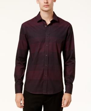 Vince Camuto Men's Slim-fit Check Plaid Shirt
