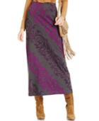 Eci Scroll-print Maxi Skirt