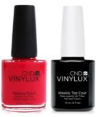 Creative Nail Design Vinylux Lobster Roll Nail Polish & Top Coat (two Items), 0.5-oz, From Purebeauty Salon & Spa