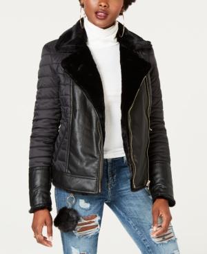 Guess Mixed-media Reversible Jacket