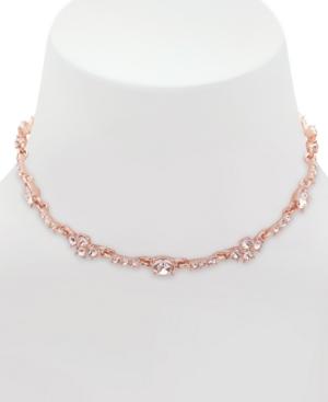 Givenchy Rose Gold-tone Crystal Choker Necklace