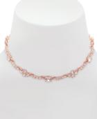 Givenchy Rose Gold-tone Crystal Choker Necklace