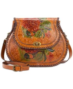 Patricia Nash Arezzo Painted Medium Saddle Bag