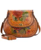 Patricia Nash Arezzo Painted Medium Saddle Bag