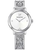 Swarovski Women's Swiss Cosmic Rock Crystal Silver-tone Bracelet Watch 29mm