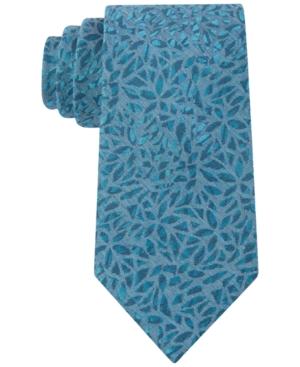 Calvin Klein Men's Woven Camo Floral Skinny Tie