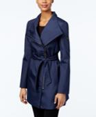 Calvin Klein Asymmetrical Belted Trench Coat