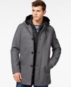 Guess Toggle Jacket With Attached Hood