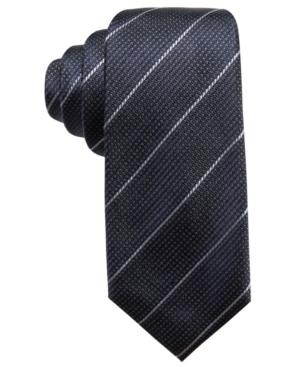 Alfani Men's Slim Stripe Silk Slim Tie, Created For Macy's