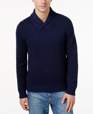 Tommy Hilfiger Men's Textured Shawl-collar Sweater
