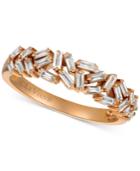 Le Vian Diamond Baguette Statement Ring (1/2 Ct. T.w.) In 14k Rose Gold