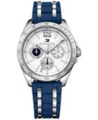 Tommy Hilfiger Women's Sophisticated Sport Two-tone Silicone And Stainless Steel Strap Watch 36mm 1781662