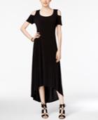 Ny Collection Cold-shoulder High-low Maxi Dress