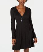 American Rag Juniors' Faux-wrap Fit & Flare Dress, Created For Macy's