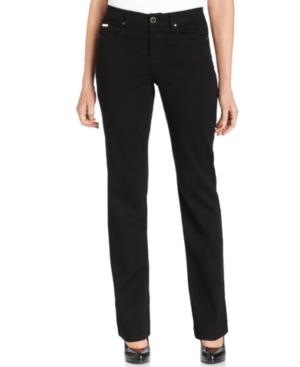 Jm Collection Curvy-fit Straight-leg Jeans, Only At Macy's