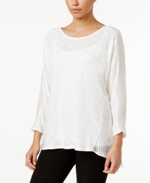 Alfani Mixed-media Top, Only At Macy's