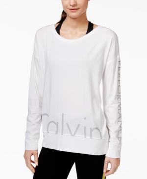 Calvin Klein Performance Long-sleeve Logo Top