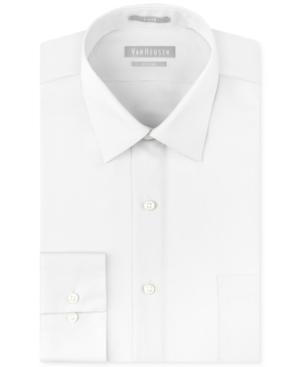 Van Heusen Fitted Pique Solid Dress Shirt