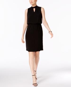 Nine West Mock-neck Blouson Dress