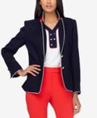 Tahari Asl Contrast-trim Blazer