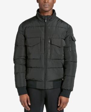 Dkny Men's Quilted Bomber Jacket