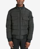 Dkny Men's Quilted Bomber Jacket