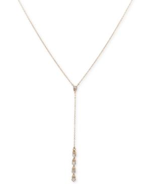 Ivanka Trump Gold-tone Square Crystal Lariat Necklace