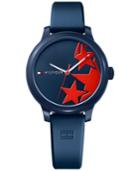 Tommy Hilfiger Women's Ashley Navy Silicone Strap Watch 38mm