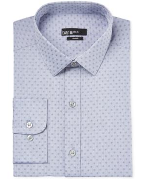 Bar Iii Slim-fit Floral-print Chambray Dress Shirt, Only At Macy's