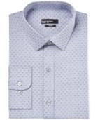 Bar Iii Slim-fit Floral-print Chambray Dress Shirt, Only At Macy's