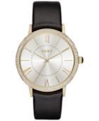 Dkny Women's Willoughby Black Leather Strap Watch 38mm Ny2544